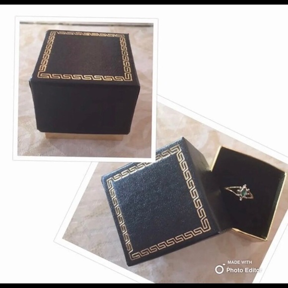 WOMENS RING 14K YELLOW GOLD MARQUEE CUT STAMPED - Picture 7 of 7